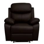 Fauteuil de relaxation Tetchill Imitation cuir - Marron foncé