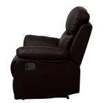 Relaxfauteuil Tetchill kunstleer - donkerbruin