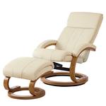 Relaxsessel Vancouver (mit Hocker) Kunstleder Beige