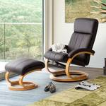 Fauteuil de relaxation Vancouver Avec repose-pieds - Imitation cuir - Marron