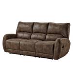 Relaxsofa Elsfjord (3-Sitzer) Microfaser - Mittelbraun