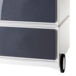 Rollende kast easyBox I Wit/antracietkleurig