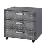 Rollende kast Workbase industrial print look/grafietkleurig