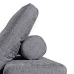 Coussin de dossier avec boudin Roxbury Tissu - Tissu Kiara : Gris