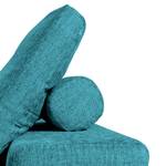 Coussin de dossier avec boudin Roxbury Tissu - Tissu Naya : Turquoise
