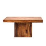 Table colonne Andaman Sheesham - Miel foncé - 120 x 120 cm -