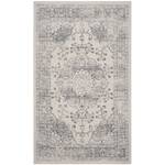 Tapis vintage Flora II Tissu mélangé - Beige / Bleu foncé - 120 x 180 cm