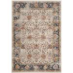 Tapis Melita Tissu mélangé - Beige / Bleu foncé - 90 x 150 cm