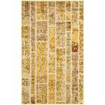 Tapis Effi Fibres synthétiques - Jaune / Crème - 90 x 150 cm