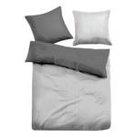 Biancheria da letto in raso Uni Grigio - 135 x 200 cm + cuscino 80 x 80 cm