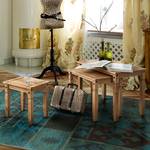Set di tavolini Finca Rustica (3 pezzi) Legno massello pino Cerato