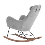 Rocking chair Harpster Tissu - Gris - Gris