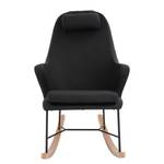 Fauteuil à bascule Jaype Imitation cuir - Noir