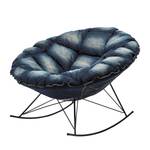 Fauteuil à bascule Ufo Jeans Coton Bleu jean