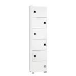 Etagère modulable Genf 2 éléments - Blanc brillant / Blanc