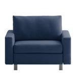 Slaapfauteuil Aura geweven stof - Blauw