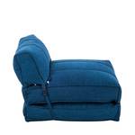 Fauteuil convertible Caneva Tissu synthétique bleu