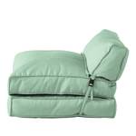 Slaapfauteuil Caneva geweven stof - Mintgroen