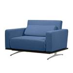 Slaapfauteuil Copperfield Plus I geweven stof - Stof Bora: Blauw