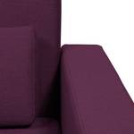 Slaapfauteuil Copperfield Plus I geweven stof - Stof Zahira: Auberginekleurig