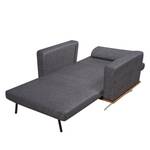 Fauteuil convertible Copperfield Plus II Tissu - Tissu Parsa : Gris-Noir