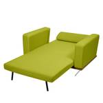 Slaapfauteuil Copperfield Plus II geweven stof - Stof Zahira: Limegroen