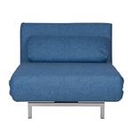 Slaapfauteuil Copperfield geweven stof - Stof Bora: Blauw