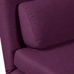 Slaapfauteuil Copperfield geweven stof - Stof Zahira: Auberginekleurig