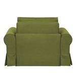 Fauteuil-lit LATINA Country avec housse Tissu - Tissu Doran : Vert - Largeur : 125 cm