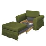 Fauteuil-lit LATINA Country avec housse Tissu - Tissu Doran : Vert