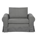 Fauteuil-lit LATINA Country avec housse Tissu - Tissu Doran : Gris - Largeur : 125 cm