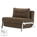 Schlafsessel Cubed 90 II Webstoff Stoff Coastal: Slate Brown - Chrom