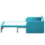 Fauteuil convertible Disley Tissu - Aqua - Avec accoudoirs