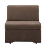 Fauteuil convertible Disley Tissu - Marron - Sans accoudoirs