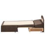 Fauteuil convertible Disley Tissu - Marron - Sans accoudoirs