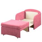 Fauteuil convertible Disley Tissu - Mauve - Avec accoudoirs