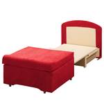 Fauteuil convertible Disley Tissu - Rouge - Sans accoudoirs