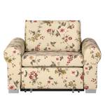 Fauteuil convertible Latina I Tissé à plat - Motif fleuri - Beige