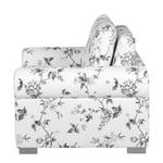 Fauteuil convertible Latina VII Matière tissée - Motif floral - Blanc / Gris