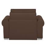 Fauteuil convertible Latina II Imitation cuir - Marron