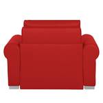 Fauteuil convertible Latina II Imitation cuir - Rouge