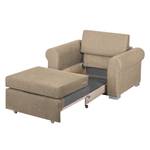 Fauteuil-lit LATINA Basic Country Tissu - Tissu Mueni /  Tissu Logan: Beige / carreaux Marron