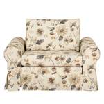 Slaapfauteuil Latina VIII vlakweefsel - gebloemd - Beige/bruin