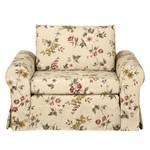 Fauteuil convertible Latina VI Toile tissée - Motif floral - Beige