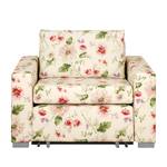 Slaapfauteuil Latina VIII vlakweefsel - gebloemd - Beige/roze