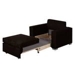 Fauteuil convertible Latina IV Aspect cuir - Noir