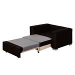 Fauteuil convertible Latina IV Aspect cuir - Noir