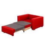 Fauteuil convertible Latina IV Imitation cuir - Rouge