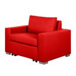 Fauteuil convertible Latina IV Imitation cuir - Rouge