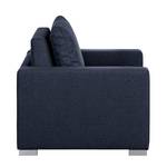 Slaapfauteuil LATINA Basic geweven stof - Stof Doran: Blauw - Breedte: 110 cm